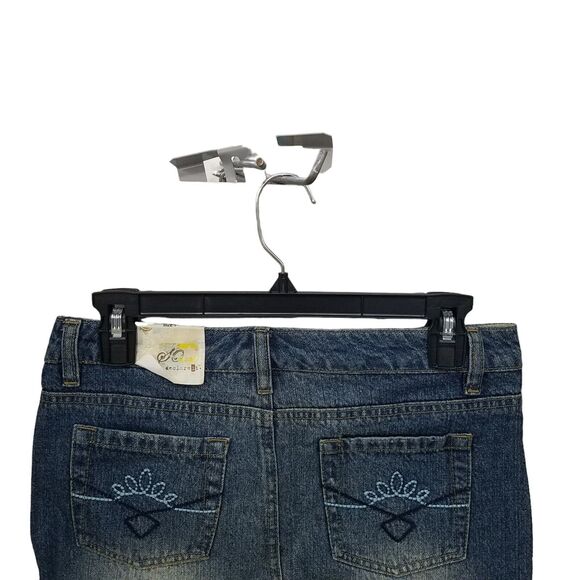 SO Womens Size 1 Blue Solid Denim Mini Skirt - Picture 5 of 9